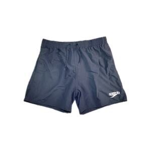 SPEEDO Swim Trunks Board Men's Sz L Shorts Mesh Liner Black Pockets C1-202